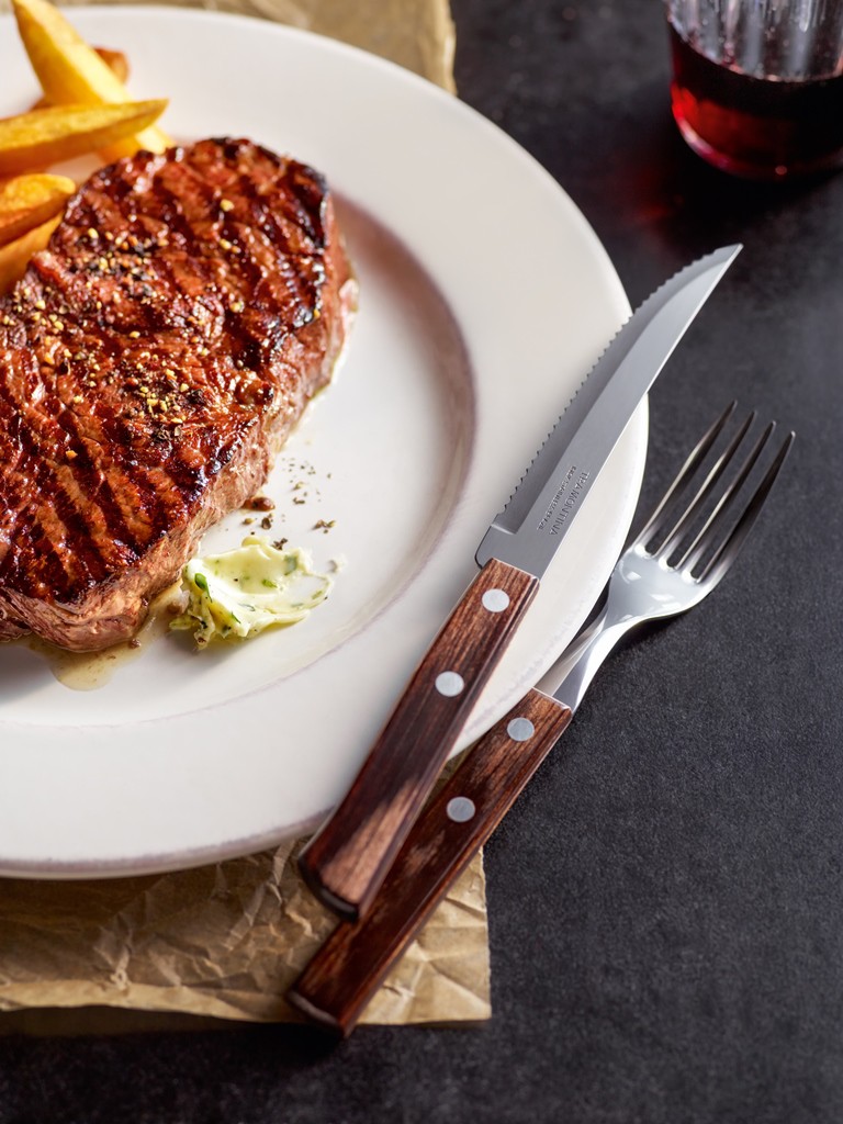 Tramontina Вилка для стейка набір 6 предметів Steakbesteck | https://grandposuda.com.ua
