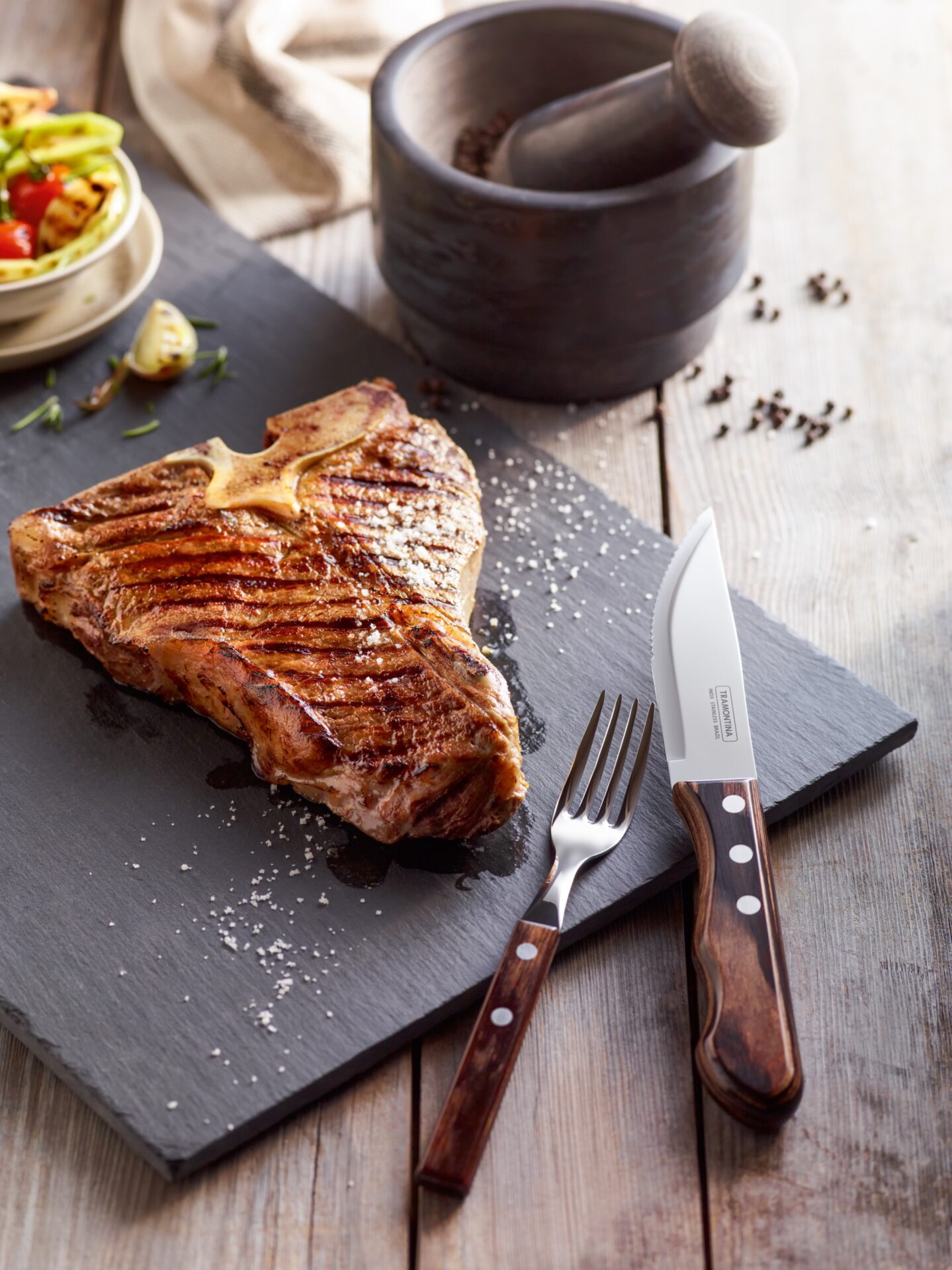 Tramontina Ніж для стейка набір 6 предметів Steakbesteck | https://grandposuda.com.ua