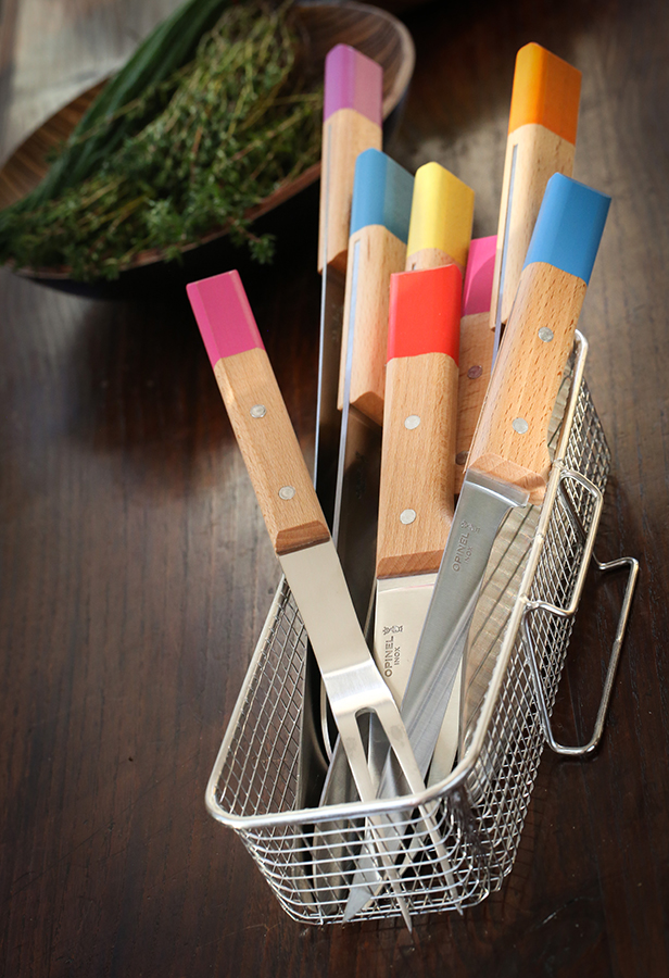 Opinel Вилка для мяса 29,5х1,8х2,1 см металлик/розовая Parallele | https://grandposuda.com.ua