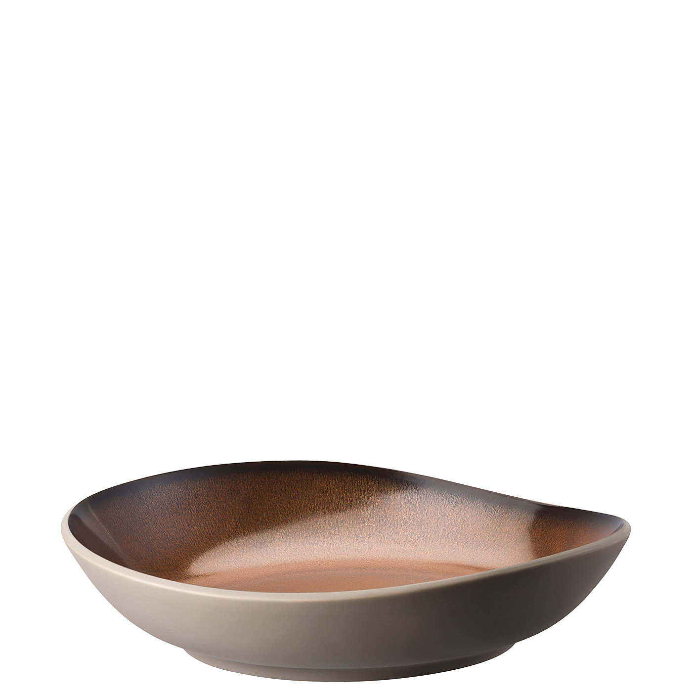 Rosenthal Тарелка 28 см глубокая Junto Shiny Bronze | https://grandposuda.com.ua