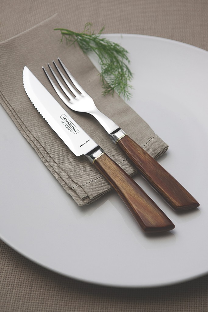 Tramontina Нож для стейка набор 4 предмета Steakbesteck | https://grandposuda.com.ua
