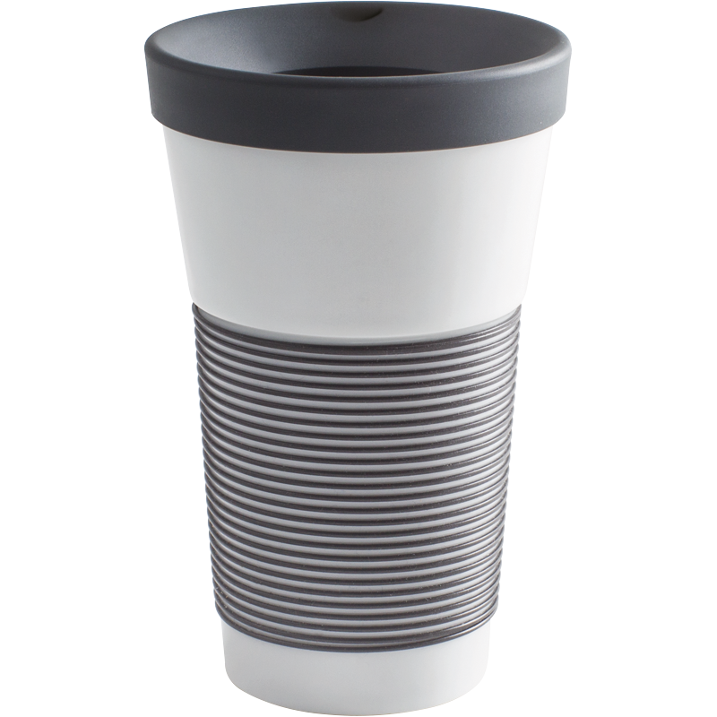 Кружка для кофе с крышкой 470 мл, антрацит Magic Grip To Go Café Sommelier | https://grandposuda.com.ua