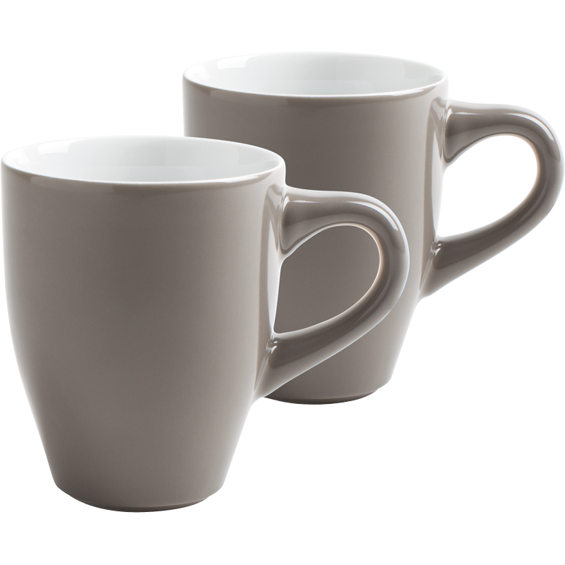 Kahla Кружка для кофе 0,32 л набор 2 предмета Café Sommelier Taupe | https://grandposuda.com.ua