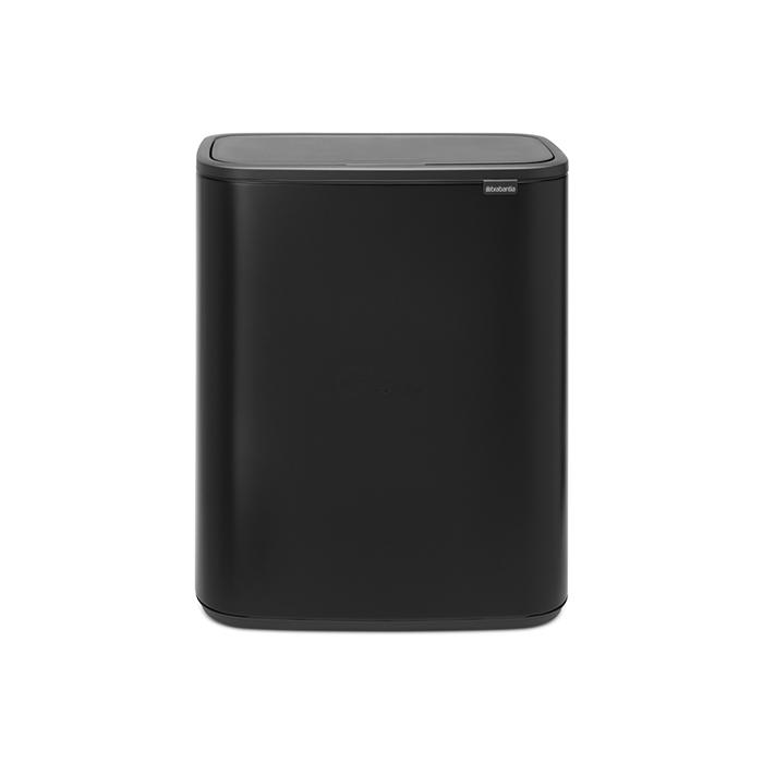 Brabantia Сміттєвий бак 2х30 л чорний матовий Bo Touch Bin | https://grandposuda.com.ua