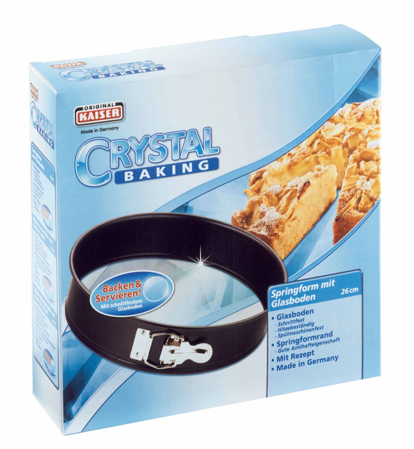 Kaiser Форма для выпечки разъемная круглая Ø 26 см Crystal Baking | https://grandposuda.com.ua