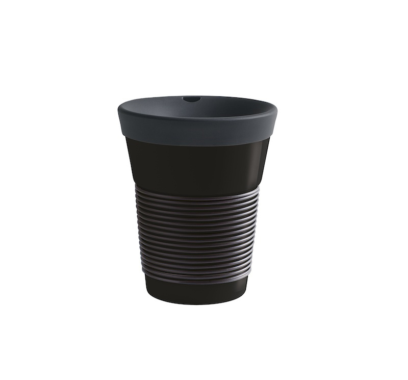 Kahla Чашка 0,35 л, с крышкой черная Сupit To Go Mugs Magic Grip | https://grandposuda.com.ua