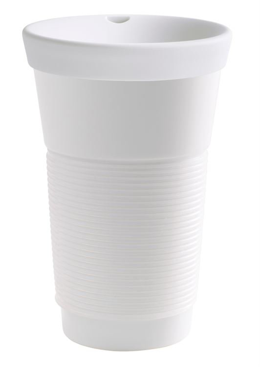 Kahla Чашка 0,47 л, с крышкой белая Сupit To Go Mugs Magic Grip | https://grandposuda.com.ua