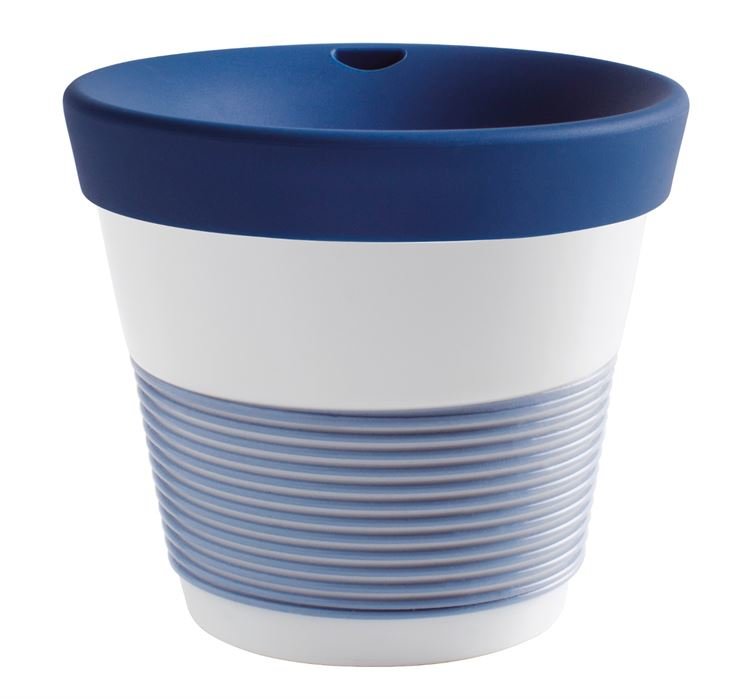 Kahla Чашка 0,23 л, с крышкой темно-синяя Сupit To Go Mugs Magic Grip | https://grandposuda.com.ua