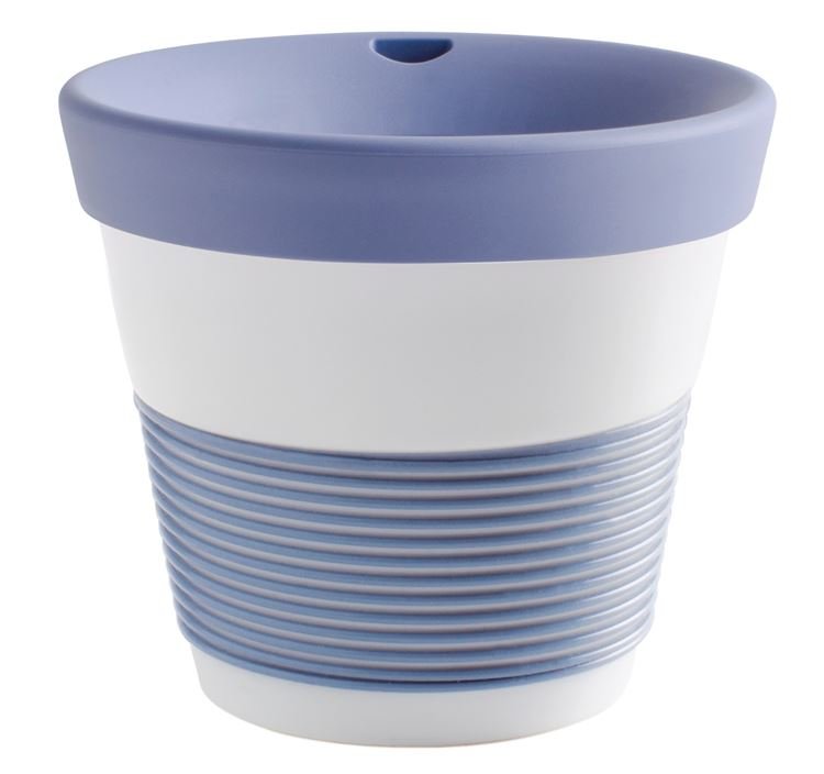 Kahla Чашка 0,23 л, с крышкой голубая Сupit To Go Mugs Magic Grip | https://grandposuda.com.ua