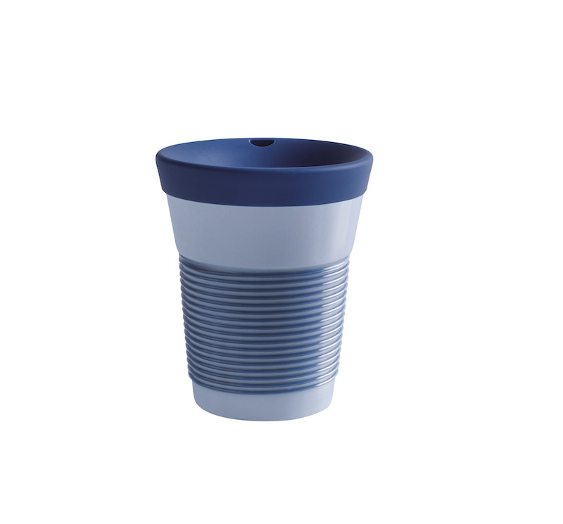 Kahla Чашка 0,35 л, с крышкой глубокий морской синий Сupit To Go Mugs Magic Grip | https://grandposuda.com.ua