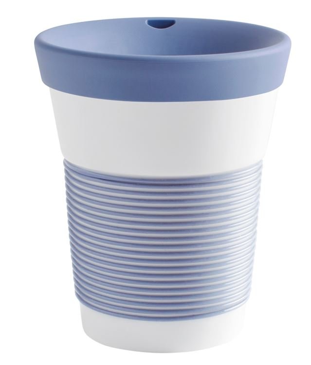 Kahla Чашка 0,35 л, с крышкой голубая Сupit To Go Mugs Magic Grip | https://grandposuda.com.ua