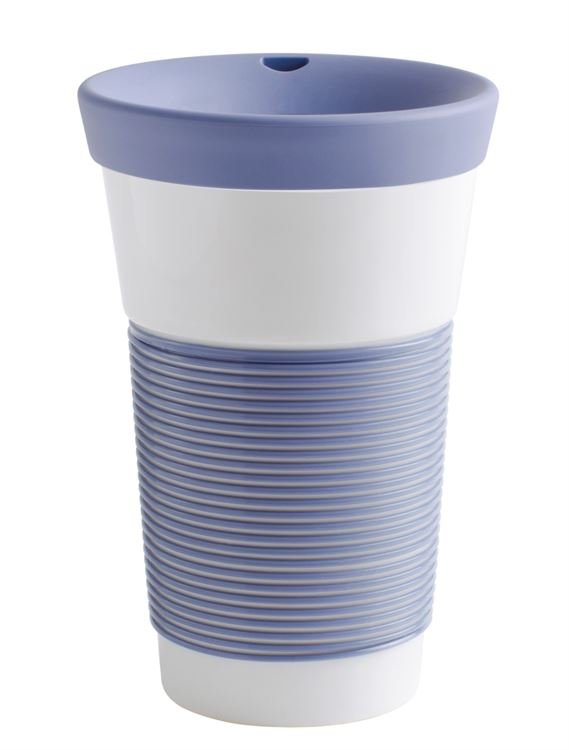 Kahla Чашка 0,47 л, с крышкой голубая Сupit To Go Mugs Magic Grip | https://grandposuda.com.ua