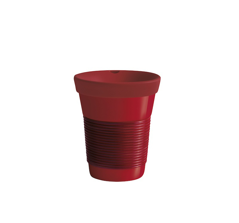 Kahla Чашка 0,35 л, с крышкой красная Сupit To Go Mugs Magic Grip | https://grandposuda.com.ua