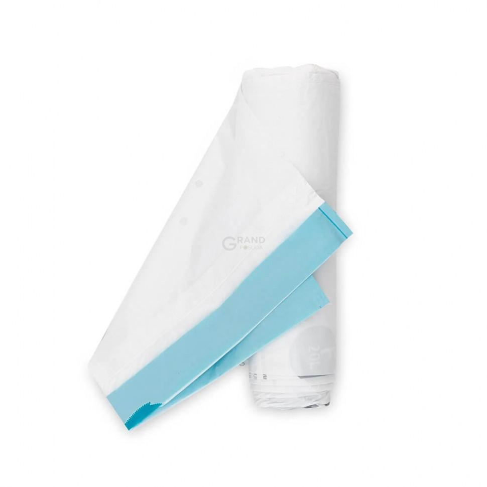 Brabantia Пакети для сміття в рулоні для високих баків, 20 л, розмір F, 20 шт білих | https://grandposuda.com.ua