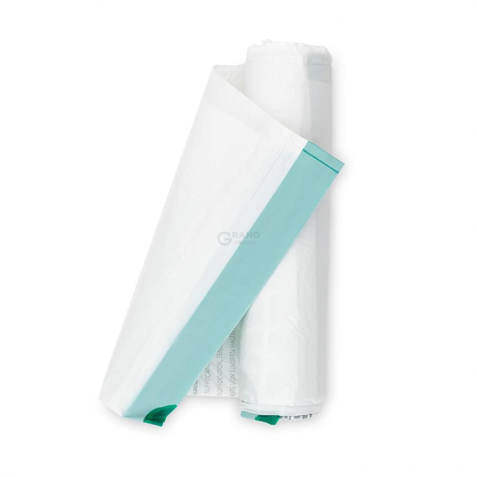 Brabantia Пакети для сміття в рулоні, 23/30 л, розмір G, 20 шт білих | https://grandposuda.com.ua