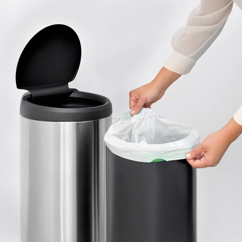 Brabantia Пакети для сміття в рулоні, 23/30 л, розмір G, 20 шт білих | https://grandposuda.com.ua