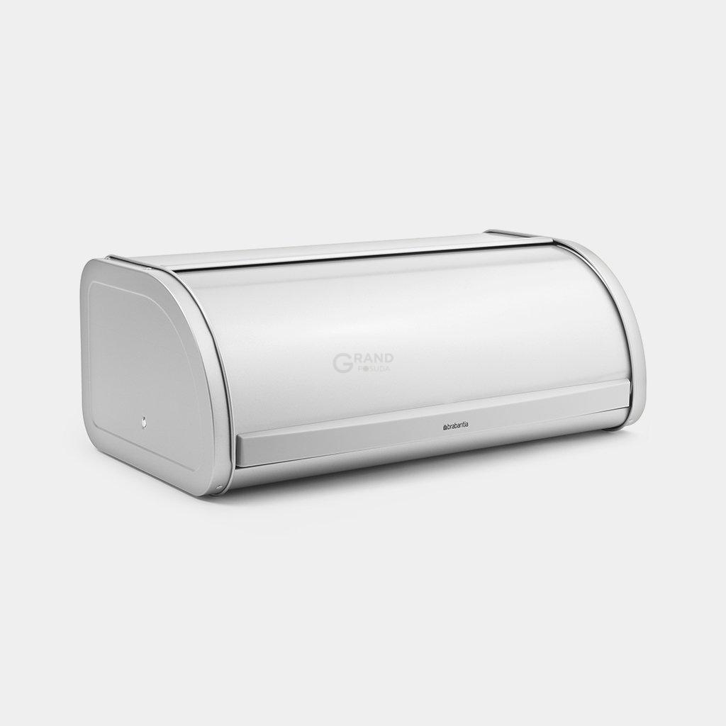 Brabantia Хлебница со сдвигающейся крышкой 17,5х44,8х27 см серый металлик | https://grandposuda.com.ua