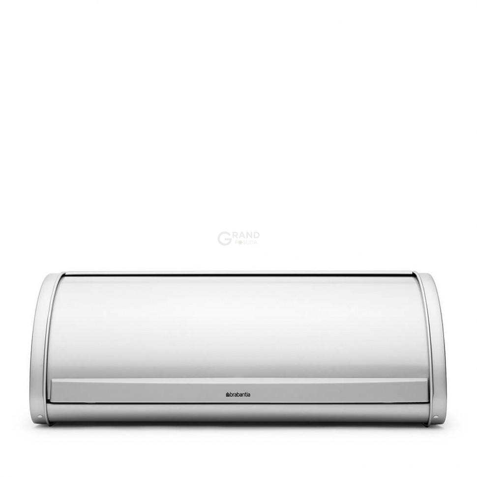 Brabantia Хлебница со сдвигающейся крышкой 17,5х44,8х27 см серый металлик | https://grandposuda.com.ua