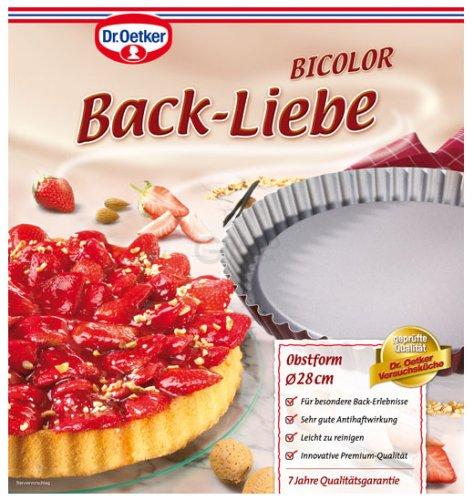 Dr. Oetker Форма для выпечки торта с выпуклым дном красная Ø 28 см Back-Liebe Bicolor | https://grandposuda.com.ua