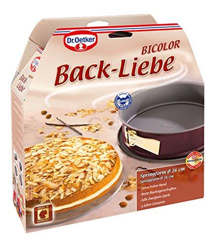 Dr. Oetker Форма для випікання роз’ємна кругла червона Ø 26 см Back-Liebe Bicolor | https://grandposuda.com.ua