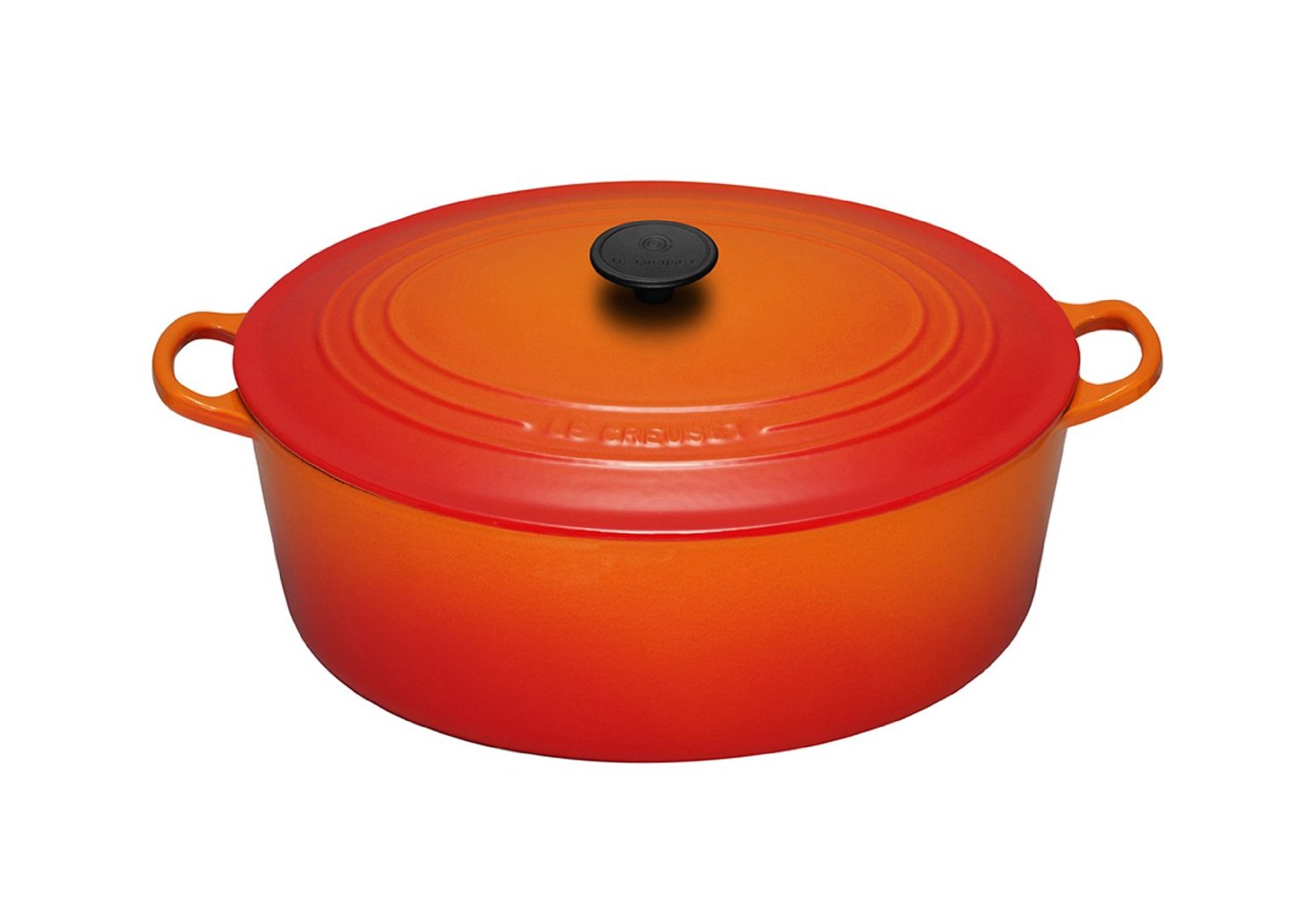 Le Creuset Гусятниця / жаровня 27 см, оранжевый | https://grandposuda.com.ua