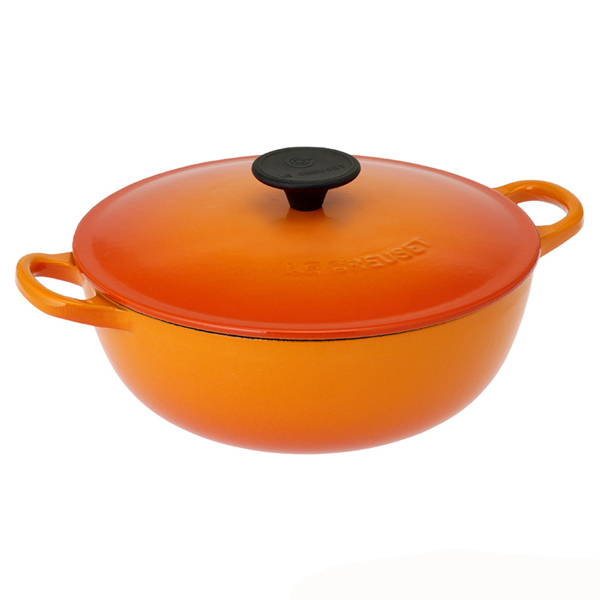 Le Creuset Казан 32 см, оранжевый | https://grandposuda.com.ua