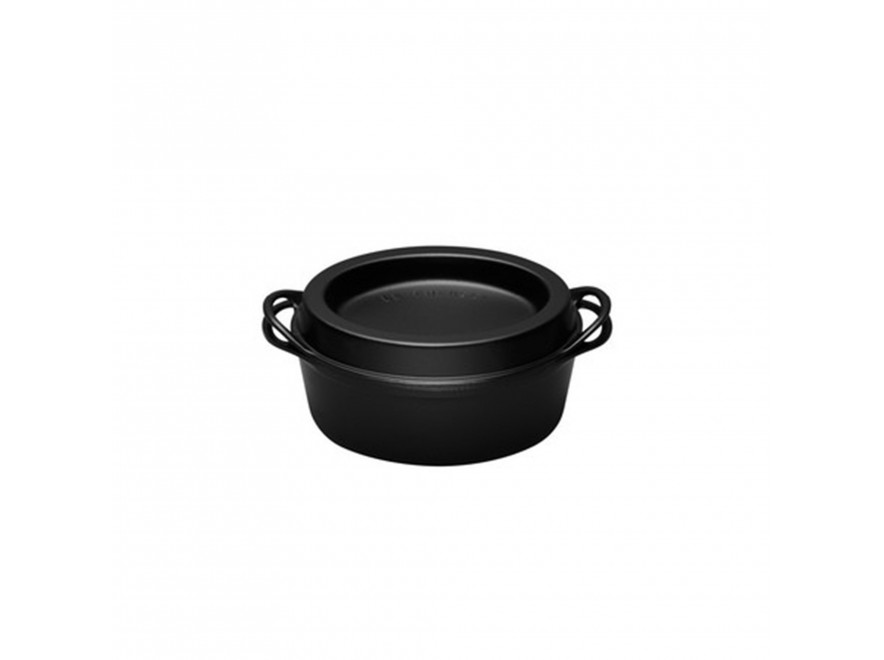Le Creuset Кастрюля для запекания 30 см черная | https://grandposuda.com.ua