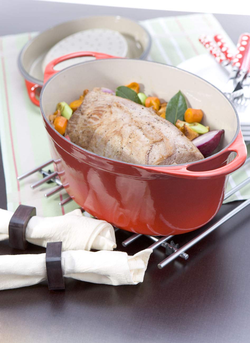 Le Creuset Кастрюля для запекания Дофу 32 см вишневая | https://grandposuda.com.ua