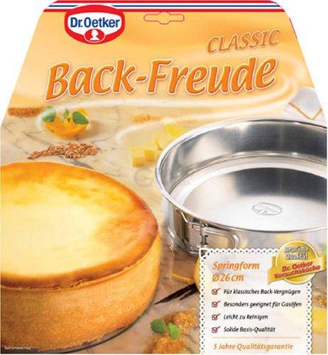 Dr. Oetker Форма для выпечки разъемная круглая Ø 26 см Back - Freude Classic | https://grandposuda.com.ua