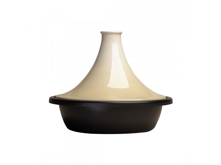 Le Creuset Тажин 31 см, Creme | https://grandposuda.com.ua