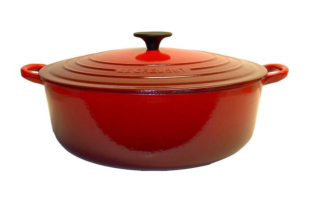 Le Creuset Каструля / жаровня 30 см, вишневий | https://grandposuda.com.ua