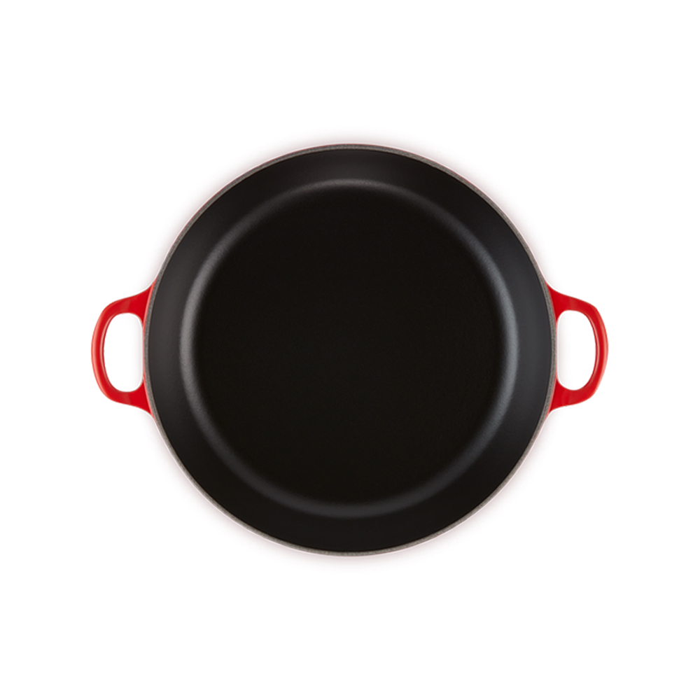 Le Creuset Каструля зі скляною кришкою низька 2,8 л Вишнева Cerise | https://grandposuda.com.ua
