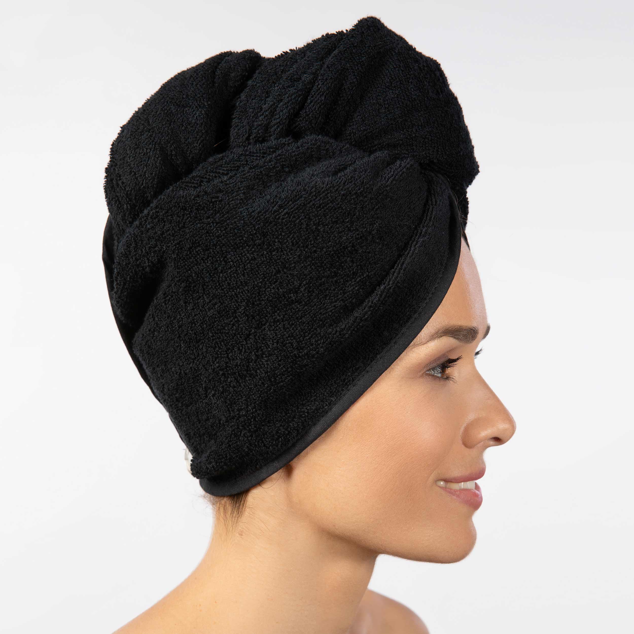 Рушник для волосся 27х67 см, чорний Homewear Möve | https://grandposuda.com.ua