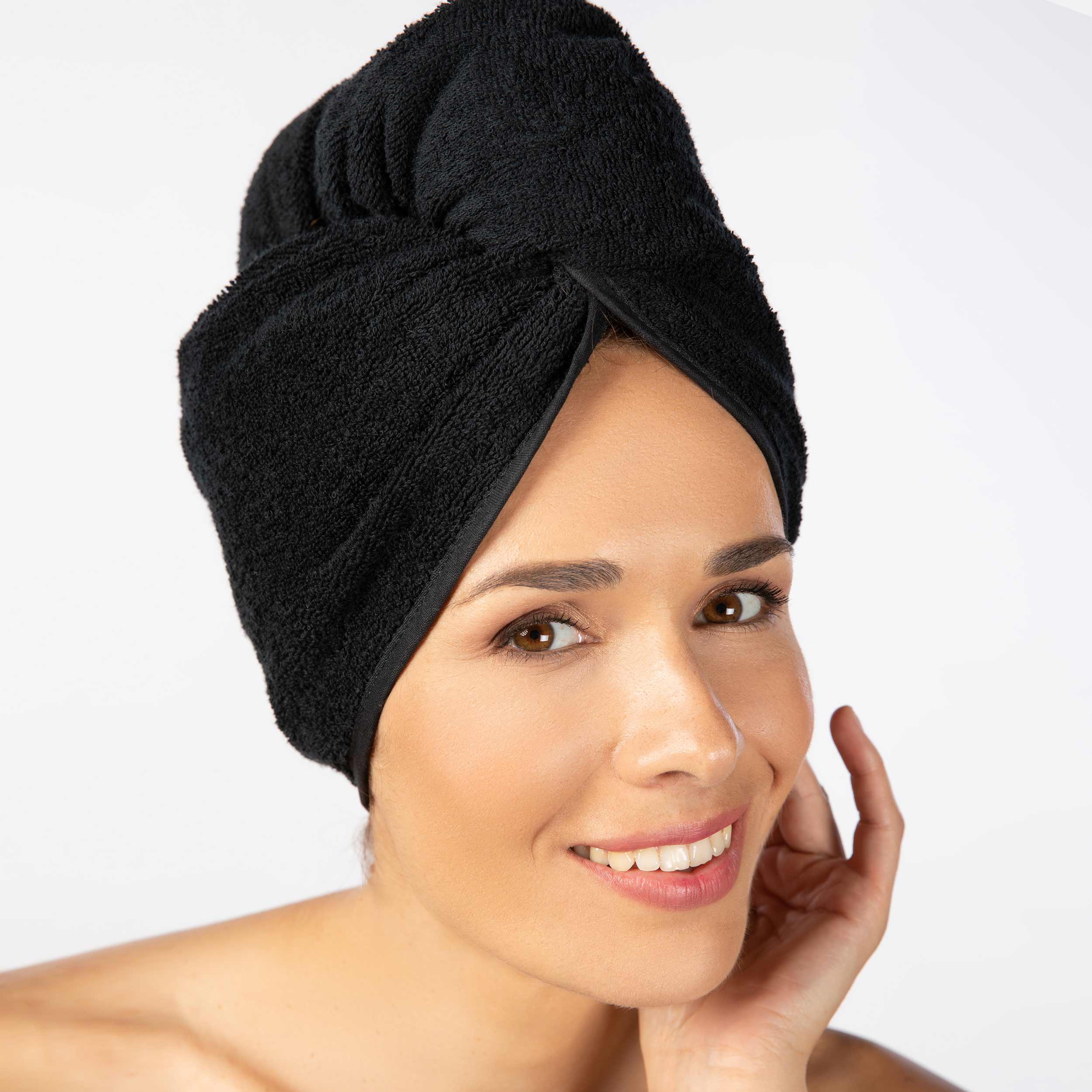 Рушник для волосся 27х67 см, чорний Homewear Möve | https://grandposuda.com.ua