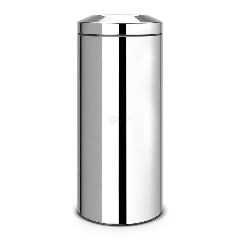 Brabantia Урна для паперів з захистом від загоряння 30 літрів глянсова сталева Flame Guard Bin | https://grandposuda.com.ua