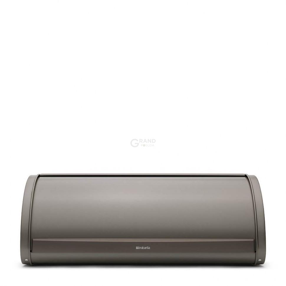 Brabantia Хлебница со сдвигающейся крышкой 17,5х44,8х27 см платиновая | https://grandposuda.com.ua