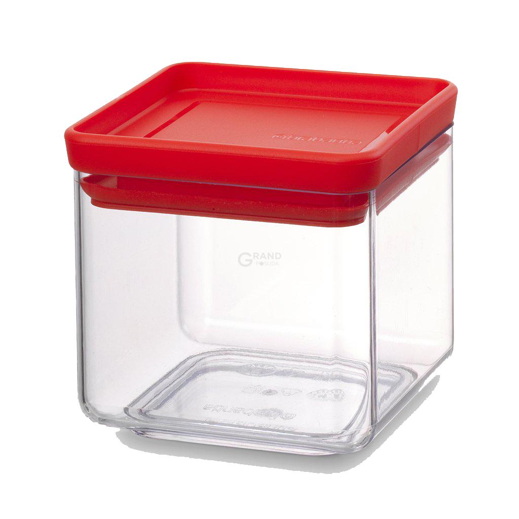 Brabantia Ємність для зберігання, квадратна червона 0,7 л Tasty Colours | https://grandposuda.com.ua