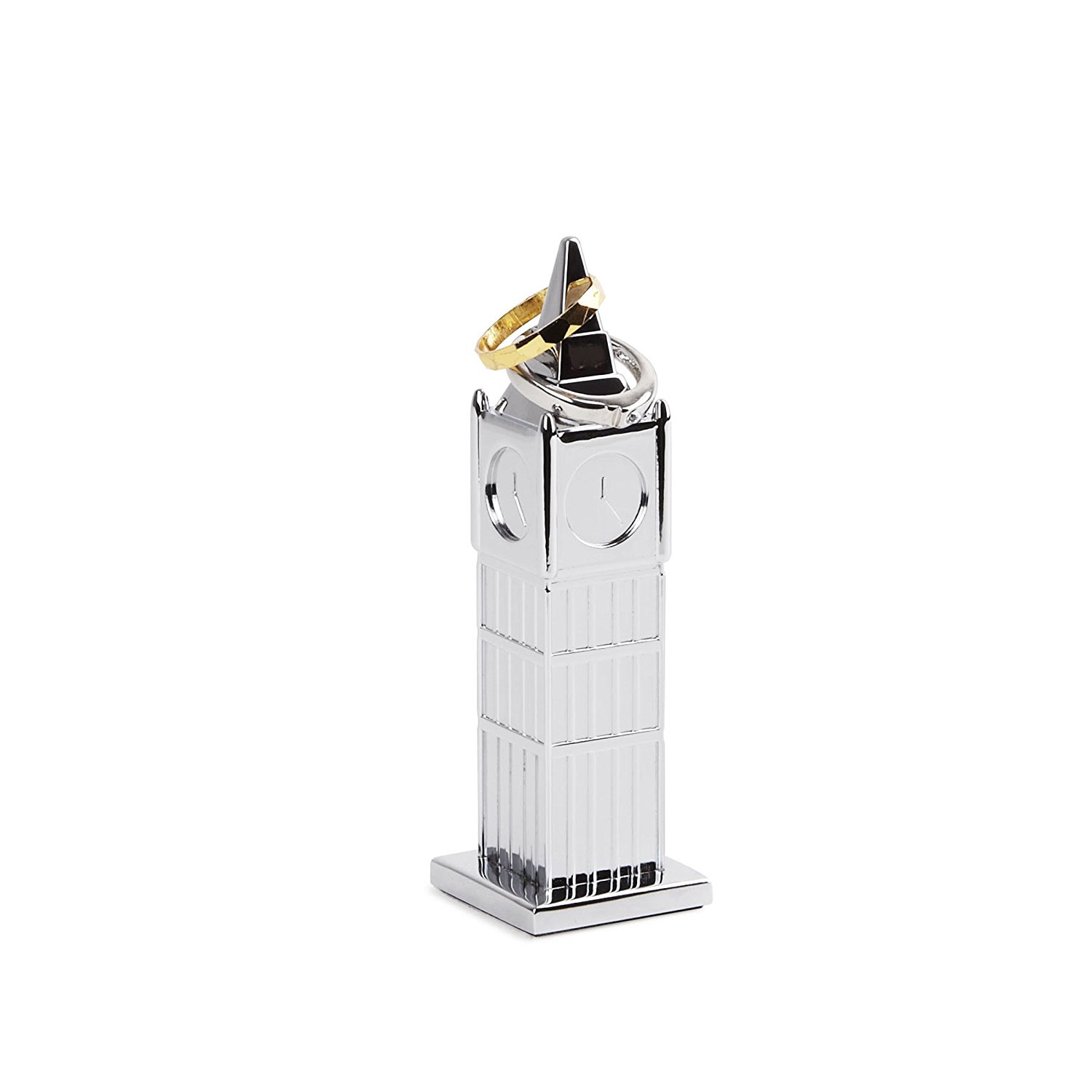 Umbra Держатель для колец 3,8x3,8x9,5 см металлик Muse Big Ben Ring Holder | https://grandposuda.com.ua