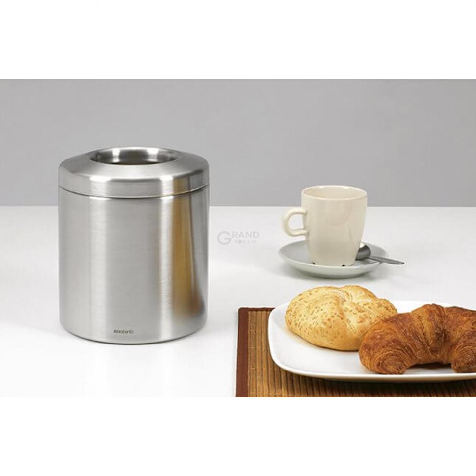 Brabantia Настільний контейнер для сміття 1 л матова сталь | https://grandposuda.com.ua