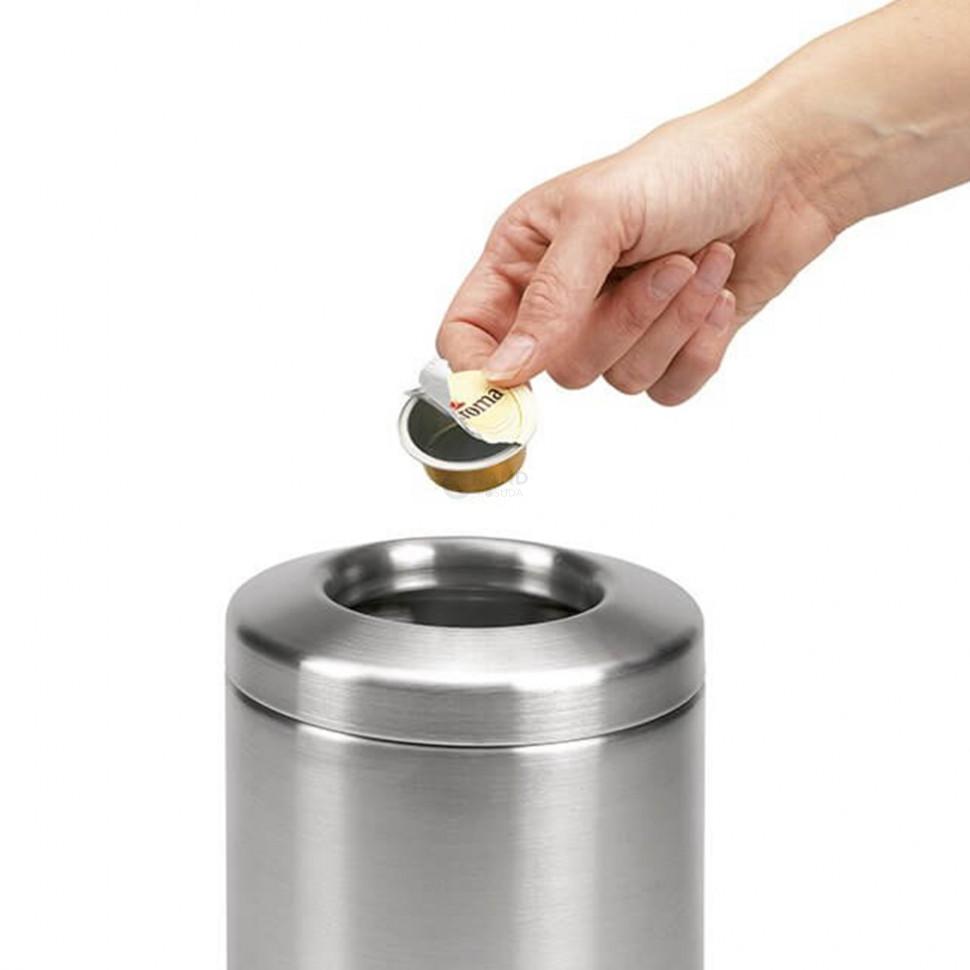 Brabantia Настільний контейнер для сміття 1 л матова сталь | https://grandposuda.com.ua