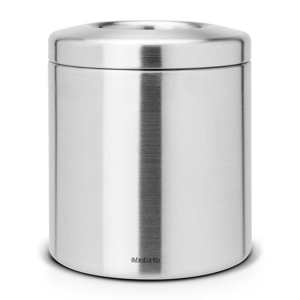 Brabantia Настільний контейнер для сміття 1 л матова сталь | https://grandposuda.com.ua