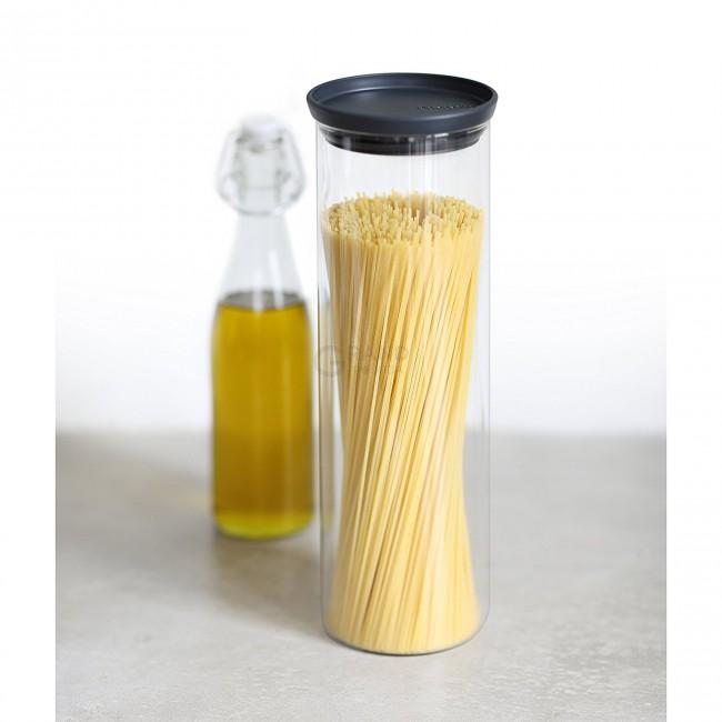 Brabantia Модульна скляна банка, темно-сіра кришка 1,9 л | https://grandposuda.com.ua