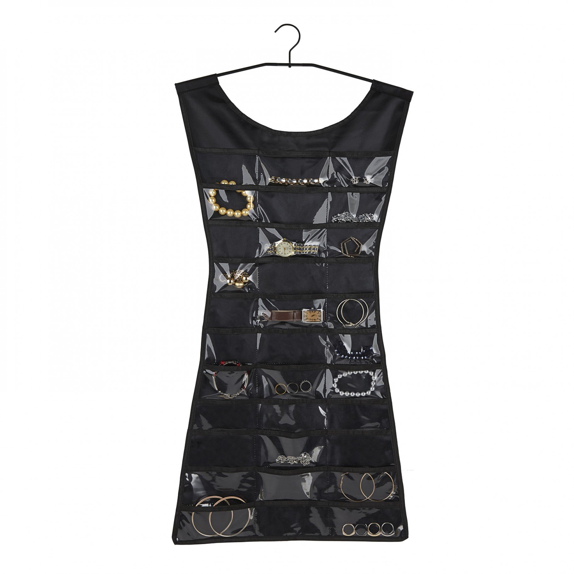 Umbra Органайзер для украшений 42,3х82,2х0,5 см черный Little Dress | https://grandposuda.com.ua