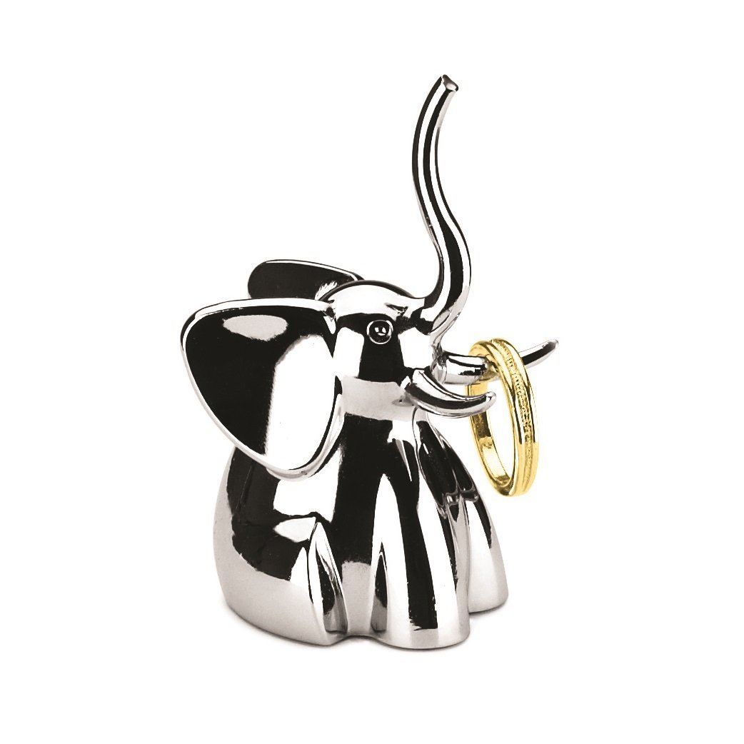 Umbra Держатель для колец 4,4x3,8x7,6 см металлик Zoola Elephant Ring Umbra Держатель для колец 4,4x3,8x7,6 см металлик Zoola Elephant Ring | https://grandposuda.com.ua