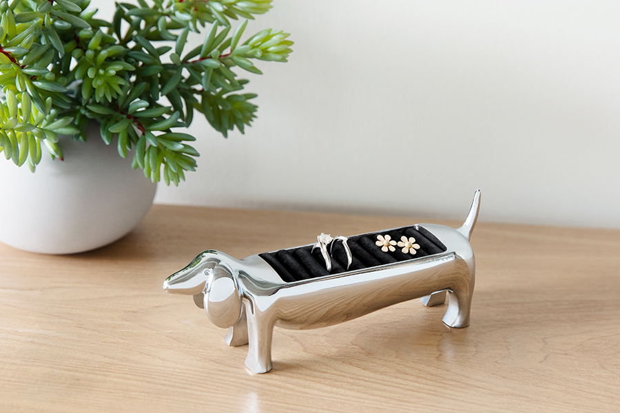 Umbra Держатель для украшений 4 х 14 х 6 см металлик Dachsie | https://grandposuda.com.ua