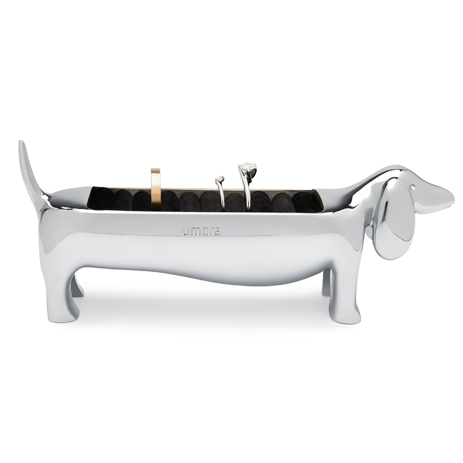 Umbra Держатель для украшений 4 х 14 х 6 см металлик Dachsie | https://grandposuda.com.ua