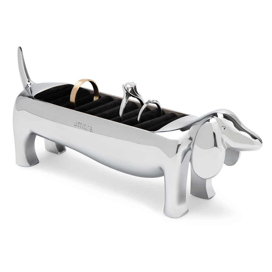 Umbra Держатель для украшений 4 х 14 х 6 см металлик Dachsie | https://grandposuda.com.ua