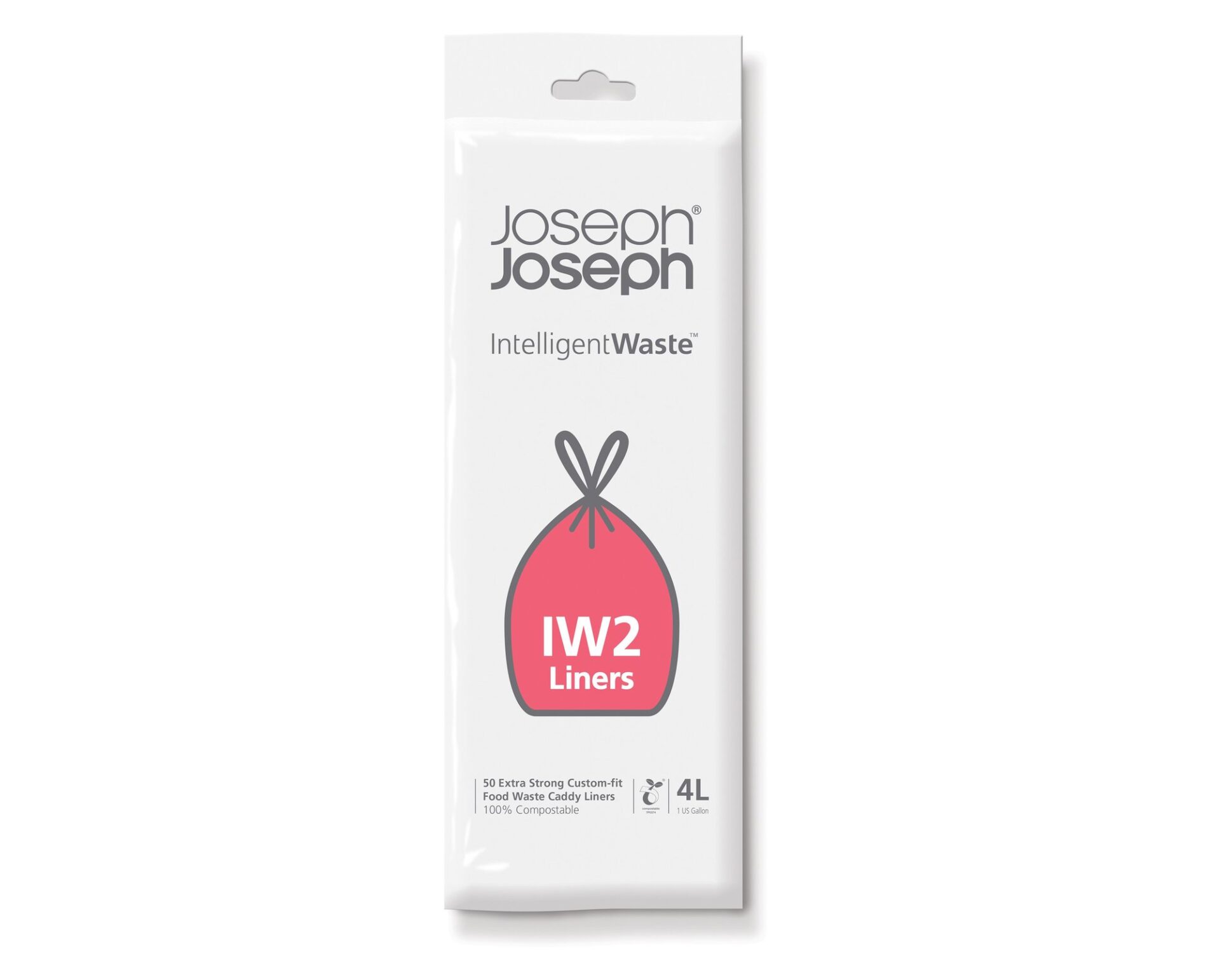 Joseph Joseph Пакети для сміття IW2 4 л прозорі 50 шт Totem Compact | https://grandposuda.com.ua