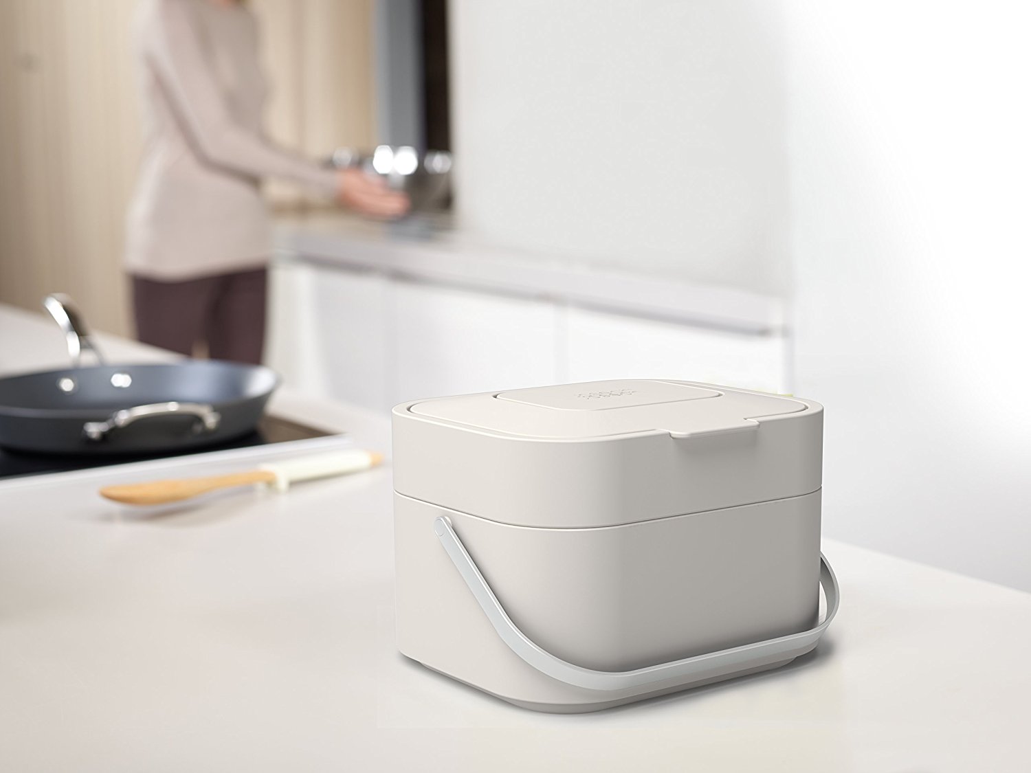 Joseph Joseph Контейнер для харчових відходів білий Stack Food Waste Caddy | https://grandposuda.com.ua