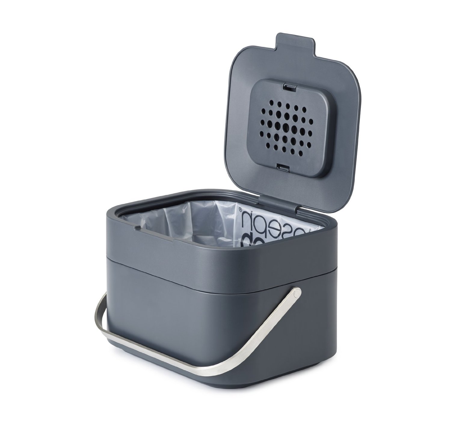 Joseph Joseph Контейнер для пищевых отходов серый Stack Food Waste Caddy | https://grandposuda.com.ua